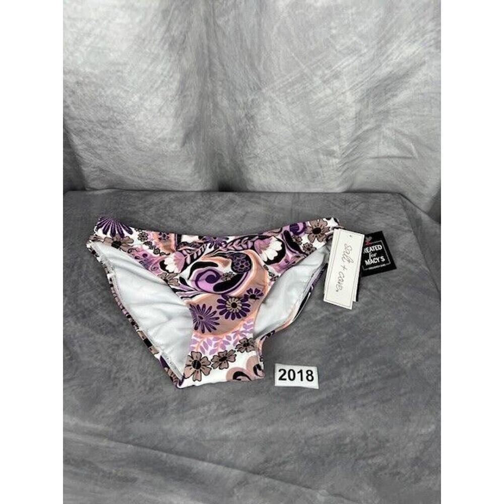 Salt + Cove Juniors' Printed Hipster Bikini Bottoms Swimwear Multi Size S